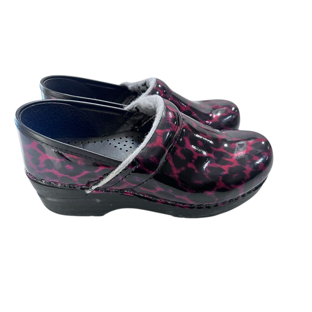 Dansko Leopard Print Clog Slip On Shoes Women's S… - image 1